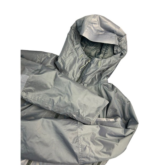 The North Face Women Fusestorm Dot Matrix Gray‎ Black Jacket With Hood Size M - Picture 1 of 14